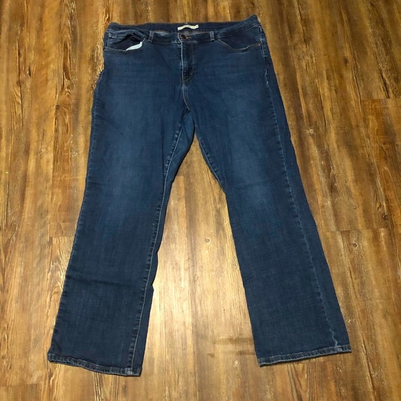 Levi's Jeans Women's 18 Classic Boot High Rise Skinny Flare Dark Wash Classic - Picture 1 of 6